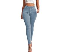 LOSSLO Stretch Jeans Damen, Slim Fit Jeanshose High Waist Skinny Denim Hosen Jeggings Push Up Sexy Hose Casual Jeanshosen Röhrenjeans Bleistiftjean