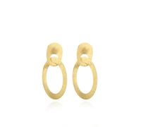 LOTT.gioielli Ohrringe asymmetrisch, oval, M, vergoldet