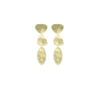 LOTT.gioielli Ohrringe Classic Triple Stone Shape, L, vergoldet