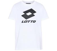 Print-Shirt LOTTO, Mädchen, Gr. 170/176, weiß (hellweiß), 100% Baumwolle, unifarben, normal, Rundhals, gerader Abschluss, Shirts, - mit angesagtem Crewneck (64711166-170) hellweiß