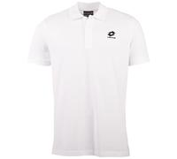 Poloshirt LOTTO, Herren, Gr. XXL (60/62), weiß (hellweiß), 100% Cotton, unifarben, normal, ohne Ausschnitt, Flachstrickbündchen, Shirts, - in hochwertiger Baumwoll-Piqué Qualität (79445445-XXL) hellwe