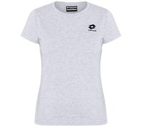 T-Shirt LOTTO, Damen, Gr. XL (42), grau (high, rise), 95% Baumwolle, 5% Viskose, unifarben, sportlich, normal, Rundhals, Kurzarm gerader Abschluss, Shirts, - in körpernaher Form (26651713-XL) high, ri