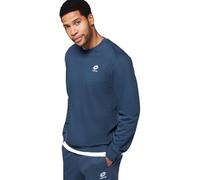 Lotto Basic Sweatshirt Herren Dunkelblau I Baumwolle Pullover ohne Kapuze & mit kleinem Logo I Lässiger, Regular Fit Herren Pullover I Sweatshirts in 3XL