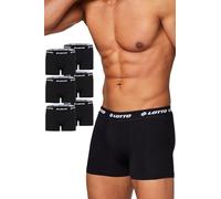 LOTTO Boxershorts Herren Schwarz M-3XL I 6er Pack I 95% Baumwolle | Unterhosen Männer mit elastischem Bund ohne Einschneiden I Unterwäsche für Sport und Alltag