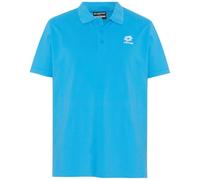 Poloshirt LOTTO, Herren, Gr. XXL (60/62), malibu blau, 100% Baumwolle, unifarben, sportlich, normal, ohne Ausschnitt, Kurzarm Flachstrickbündchen, Shirts, - in hochwertiger Baumwoll-Piqué Qualität (46