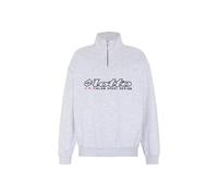 Sweatshirt LOTTO, Herren, Gr. L (52/54), grau (high, rise), 75% Cotton, 22% Polyester, 3% Viscose, meliert, Rippbündchen, Sweatshirts Sweatshirt, - im Retrodesign (Calcio '93) (20063769-L) high, rise