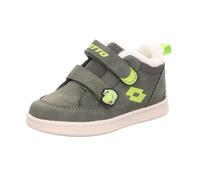 Lotto Lifes Kinder-Jungen-Sneaker-Slipper-Klettschuh VELBANI FUR M Oliv-Grün 25