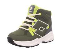 Lotto Lifes Kinder-Jungen-Stiefelette gefüttert VORIX TEX K Oliv-Grün-Gelb-Grau-Weiß 32