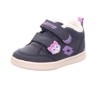 Lotto Lifes Kinder-Mädchen-Sneaker-Slipper-Klettschuh VELBANI FUR M Blau-Lila 23