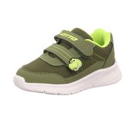 Lotto Lifes Kinder-Sneaker-Slipper-Klettschuh DJURI M Unisex Kids Oliv-Grün-Weiß 26