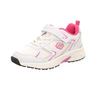 Lotto Lifes Kinder-Sneaker-Slipper-Klettschuh Weiß-Pink 35