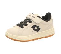 Lotto Lifes Kinder-Sneaker-Slipper-Klettschuh YARIN K Unisex Kids Grau-Schwarz-Weiß 34