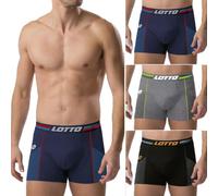 Lotto Packung mit 6 Herren-Boxershorts Sportswear aus elastischer Baumwolle, verschiedene Modelle und Farben, 6 Boxershorts in verschiedenen Farben, XL