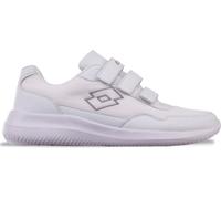 Sneaker LOTTO, Gr. 43, weiß (weiß, leuchtendesgrau), Synthetik, Kunstfaser, clean, sportlich, Schuhe, - besonders leicht & bequem (58125267-43) weiß, leuchtendesgrau