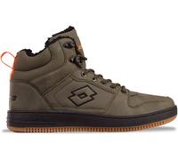 Sneaker LOTTO, Herren, Gr. 38, grün (olive, schwarz), Synthetik, Textil, mehrfarbig, Schuhe Sneaker, - mit wärmendem Teddy-Futter (59780805-38) olive, schwarz