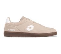 Sneaker LOTTO, Damen, Gr. 39, weiß (taupe, weiß), Synthetik, unifarben mit Farbeinsatz, Schuhe Sneaker, - auch in Kindergrößen erhältlich (94781054-39) taupe, weiß