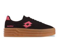 Sneaker LOTTO, Gr. 42, pink (schwarz, pink), Synthetik, mehrfarbig, sportlich, Schuhe, - mit gepolsterter Schaftkante (86030322-42) schwarz, pink