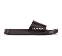 Badesandale LOTTO, Gr. 39, schwarz-weiß (schwarz, weiß), Synthetik, clean, sportlich, Schuhe, - mit bequemem Fußbett (40226967-39) schwarz, weiß