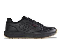 Sneaker LOTTO, Herren, Gr. 46, schwarz, Synthetik, Schuhe Sneaker, - mit Flexkerben für einen natürlichen Bewegungsablauf (50462167-46) schwarz
