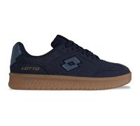 Sneaker LOTTO, Damen, Gr. 39, blau (navy, midblau), Synthetik, mehrfarbig, Schuhe Sneaker, - aus tierfreiem Velours (88327325-39) navy, midblau
