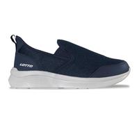 Sneaker LOTTO, Herren, Gr. 42, blau (navy, l'grau), Kunstfaser, Synthetik, Mesh, Schuhe Sneaker, - besonders bequem - ohne Schnüren (41450115-42) navy, l'grau