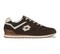 Sneaker LOTTO, Herren, Gr. 43, braun (schwarz braun, sanftes weiß), Kunstfaser, Synthetik, gepflegt, Schuhe Sneaker, - leicht und bequem (85261445-43) schwarz braun, sanftes weiß