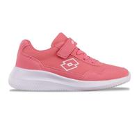 Sneaker LOTTO, Mädchen, Gr. 25, pink (leuchtendespink, weiß), Synthetik, Textil, Schuhe Sneaker, - in kinderfußgerechter Passform (72900411-25) leuchtendespink, weiß