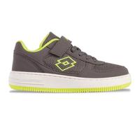 Sneaker LOTTO, Kinder, Gr. 25, dunkelgrau, fr.gelb, Synthetik, Kunstfaser, sportlich, Schuhe (85582766-25) dunkelgrau, fr.gelb