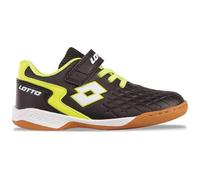 Lotto Dasher K Sneaker, Black/FR.Yellow, 26 EU