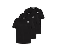 Lotto T-Shirt Herren Schwarz 4XL I 3er Pack I Baumwolle I Kurzarm