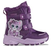 Lotto Lifes Kinder-Mädchen-Outdoor-Allwetterstiefel Katzen-Motiv BRINKA TEX K Lila-Pink 32