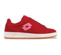 Sneaker LOTTO, Damen, Gr. 42, rosa (rot, leuchtendespink), Synthetik, unifarben mit Farbeinsatz, Schuhe Sneaker, - mit extra breiter Schnürung (67631610-42) rot, leuchtendespink
