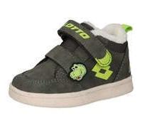 Lotto Lifes Kinder-Jungen-Sneaker-Slipper-Klettschuh VELBANI FUR M Oliv-Grün 26
