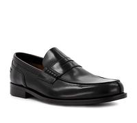 LOTTUSSE Loafer Herren Glattleder schwarz, 45 (10.5)