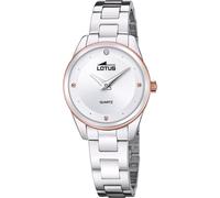 Relojes Lotus Damen Analog Quarz Uhr mit Edelstahl Armband 18795/1