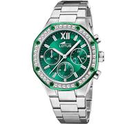 Lotus Damen Analog Quarz Uhr mit Edelstahl Armband 18872/1