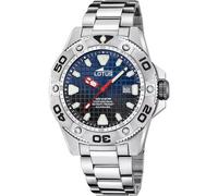 Lotus Herren Analog Uhr Edelstahl 316L Silber - Quarz - Kalender - Saphirglas - 20 ATM Wasserdicht 18929/E Diver