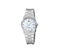 Lotus Damen Uhr Analog aus Edelstahl 316L Silber - Quarzwerk - Mineralglas hochresistent - 10 ATM wasserdicht - Kalender 18838/1 - Freedom Collection