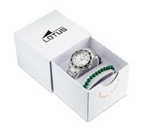 Lotus Analog Kinderuhr für Jungen aus Edelstahl - Quarzwerk - Hochresistentes Mineralglas - Wasserdicht 5 ATM 18786/4 - Geschenkarmband - Junior Collection