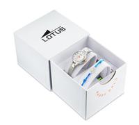 LOTUS Mädchen Analog Quarz Uhr mit Edelstahl Armband 18862/3