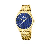 Lotus Armbanduhr Herren Edelstahl Gold 316L - Analoge Herrenuhr Minimalistisch Elegant - Mineralglas - 5 ATM wasserdicht - Quarzuhr 19066/2