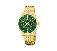 Lotus Armbanduhr Herren Edelstahl Gold 316L - Analoge Herrenuhr Multifunktion mit Datum - Klassische Uhr - Mineralglas - 5 ATM wasserdicht - Quarzuhr 19074/3