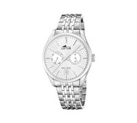 Lotus Armbanduhr Herren Edelstahl Silber 316L - Analoge Herrenuhr Multifunktion mit Datum - Klassische Uhr - Mineralglas - 5 ATM wasserdicht - Quarzuhr 19072/1