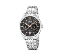 Lotus Armbanduhr Herren Edelstahl Silber 316L - Analoge Herrenuhr Multifunktion mit Datum - Klassische Uhr - Mineralglas - 5 ATM wasserdicht - Quarzuhr 19072/4
