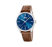 Lotus Armbanduhr Herren Leder Braun - Analoge Herrenuhr Minimalistisch Elegant - Mineralglas - 5 ATM wasserdicht - Quarzuhr 19065/2