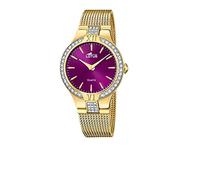 Lotus Damen Analog Uhr Edelstahl 316L Gold - Quarzwerk - Hochfestes Mineralglas - Wasserdicht 5 ATM - Special Prices 18895/3