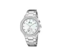Lotus Damen Armbanduhr in der Farbe Silber mit Edelstahlarmband, Wasserdichtigkeit: 5bar, Gehäusedurchmesser: 38 mm, 18924/1