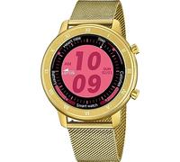 Lotus Damen Smartwatch Edelstahl Gold - Wasserdicht IP65 - Musiksteuerung Schrittzähler Kalorien Telefon Sport Herzfrequenz 50038/1