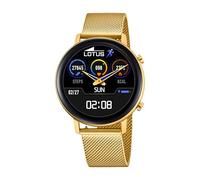 Lotus Damen Smartwatch Edelstahl Gold - Wasserdicht IP65 - Musiksteuerung Schrittzähler Kalorien Telefon Sport Herzfrequenz 50041/1