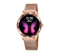Lotus Damen Smartwatch Edelstahl Rosa - Wasserdicht IP65 - Musiksteuerung Schrittzähler Kalorien Telefon Sport Herzfrequenz Schlafmonitor 50036/1
